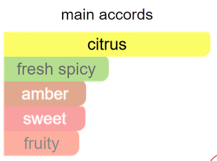 Main accords for Lagoon Mist as shown in the Mini Scents catalogue